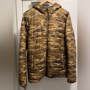 Columbia Men's Omni-Heat Camouflage Puffer Jacket w/ gloves and toque set